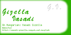 gizella vasadi business card